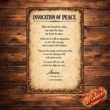 Holy Spirit Religious Devotional Prayer Metal Tin Sign 8x12 Wall Art picture