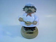 Vintage RARE Rodo Padilla Folk Art Pottery Chef Sculpture Signed 6 in. picture