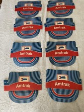 8 Vtg Amtrak Train Paper Railroad Engineer Conductor Cap Hat Kids Passenger picture