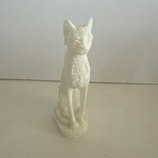 PHARAONIC ANCIENT EGYPTIAN Bastet Cat Bast Alabaster Statue Stone Egypt BC picture