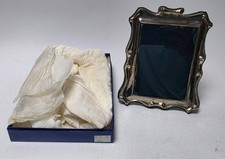 Vintage Elegant Scroll Sheffield England Sterling Silver Frame For 4x6 Photo picture