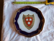 SALE Antique Harvard University Porcelain China Plate Limoges Made France 12.5