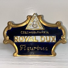 vintage Royal Dux porcelain retailer/dealer display sign picture