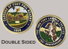Closure Of Fort Phil Kearny 1868 Fort Laramie Treaties Challenge Coin  J#44 picture