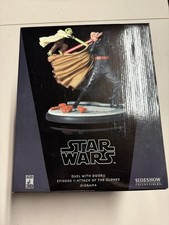 Sideshow Star War Duel with Dooku (Yoda vs. Dooku) Diorama NIB 346/1500 picture