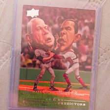 Upper Deck 2008 Presidential Predictors Insert PP-11 Taxes McCain vs Obama picture