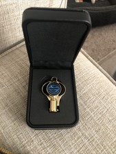 2010 Harley Davidson CVO Ultra Gold Brass Key with Case picture