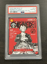 2025 One Piece Japanese Magazine Promo Vol. 20 MONKEY D. LUFFY Gem Mint PSA 10 picture