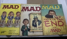 3 Vintage 1950s mad magazine comics 36, 46, 48, Wally Cox picture