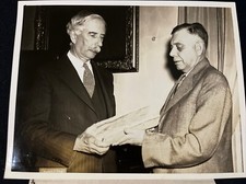 1937 Dr C Abbott Smithsonian Professor Robb Cornell Farm Tile Type 1 Press Photo picture