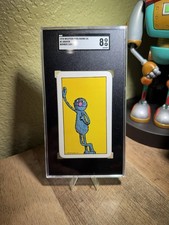 1978 WESTERN PUBLISHING SESAME STREET #1 GROVER *ROOKIE CARD* NUMBER CARD SGC 8 picture