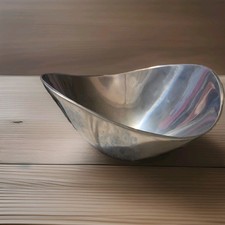 Vintage MCM NAMBE 569 1967  Butterfly Bowl Metal Alloy 8.5