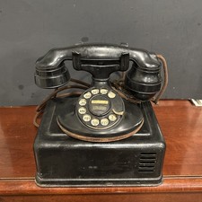 Vtg Western Electric 202 Bakelite Phone 634A Subset Ringer Box Black 1930’s USA picture