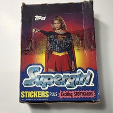Vintage Topps 1984 Supergirl Stickers Plus Storycards Sealed (60 Sealed Packs) picture