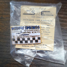 Vintage Willow Springs International Driving School Pin NOS Sealed SRE Burbank picture