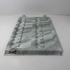 Vintage Scripto Tokai Lighter Store Display Plastic Tray Gray Marble 13