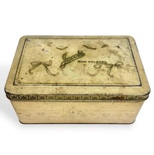 Jacob's New Orleans Candy Co Large Tin Box Chocolates Rare Antique 1920s picture