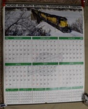 1984 Vintage Chicago and Northwestern Transportation Company Railroad Calendar picture