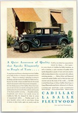 Vintage 1929 Cadillac La Salle Fleetwood, Auto, Automobile, Car, 20's Print Ad picture