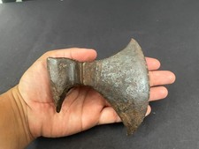 Old Vintage Hand Forged Rustic Iron Axe Hatchet / Axe Head Wood Cutter Tool PM28 picture