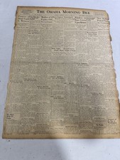 1925 The Omaha Morning Bee Original Newspaper picture