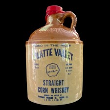 VTG McCormick Distilling Platte Valley Corn Whiskey Crock Red Wax Seal Tax Stamp picture