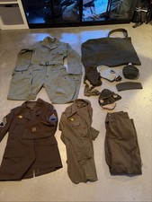 NAMED WWII USAAF Staff Sergeant Uniform Grouping, Flight Cap &Vietnam Bag & More picture