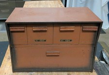 1950s Krestline Speko Bread Box Metal Sugar Tea Flour Compartments Vintage  picture