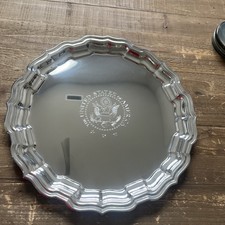 Salisbury Pewter 14” Chippendale Tray CCT14 – US Great Seal – Original Box picture