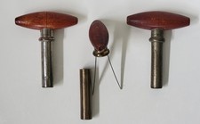 Three Antique American Converse 1899 Patent SELF-SETTING Extractor Corkscrew picture