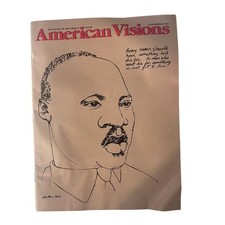 1987 American Visions Magazine Martin Luther King Jr MLK Black History Culture picture