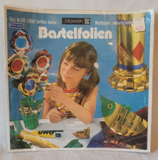 Vintage 1970's Bastelfolien by Brunnen Western Germany Foil Paper Craft Kit NOS picture