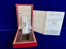 Cartier Lighter Vintage Oval Silver New Sealed Old Stock Condition Full Set picture