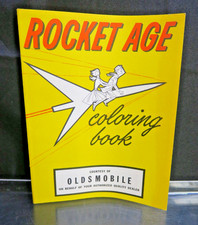 Vintage Oldsmobile Dealer Courtesy Rocket Age Coloring Book ORIGINAL Rare picture