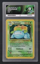 Pokemon TCG Venusaur 18/130 - Base Set 2 Holo - Ace 9 MINT WOTC 2000 ⭐️ POP 2 picture