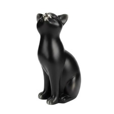 Comfy Hour 9.1 Inch Black Cat Statue, Sitting Feline Decor picture