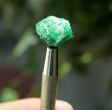13.35CT. Amazing Well Terminated Top Green Swat Emerald Crystal @ PAK picture