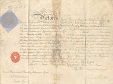 Queen Victoria ~ Signed Autographed Royal Military Document ~ PSA DNA picture
