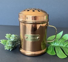 VTG Solid Copper & Brass 5 Inch Cheese Shaker Made In Korea Cottage Core picture