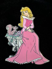 DLP Princess Aurora Sleeping Beauty Pink Dress Squirrel Paris Disney Pin 146363 picture