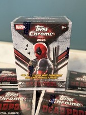 2025 TOPPS CHROME DEADPOOL FACTORY SEALED VALUE BLASTER BOX - ✅ In Hand picture