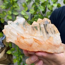 1.3lb Large Natural Clear White Quartz Crystal Cluster Rough Healing Specimen picture
