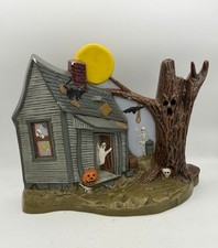 Vintage 1978 Halloween Kimple Mold Spooky Haunted House Ceramic - No Light Cord picture