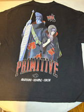 Primitive x Naruto Shippuden Akatsuki Itachi Kisame Black T-Shirt 2XL picture