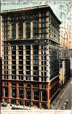 Corner of Madison & Dearborn Street View Chicago Illinois IL DB Postcard J22 picture