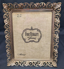 Vintage Metalcraft Metal Picture Frame Ornate Filigree 8 x 10