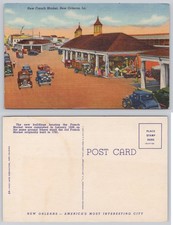 Vintage New French Market New Orleans LA Postcard c1938 Curteich Colortone picture