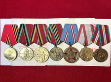 Original USSR Soviet Victory Medals Armed Forces Zhukov Set Veteran 7pc picture