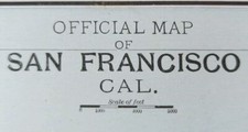 Vintage 1892 SAN FRANCISCO CA Map 22