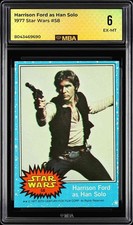 1977 Star Wars #58 Harrison Ford as Han Solo MBA 6 picture